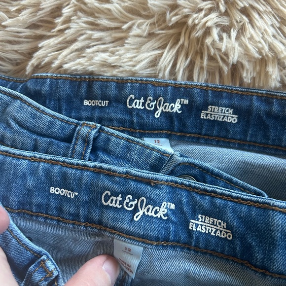 (7) Boy’s Size 12 Denim Jeans Bootcut Old Navy TCP Cat & Jack - Picture 5 of 5